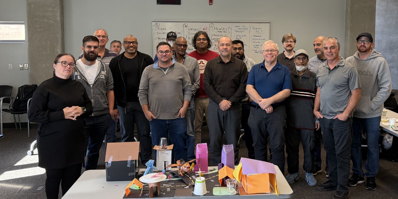 Blog Scrum Group 2_20260313 Group of people after a workshop