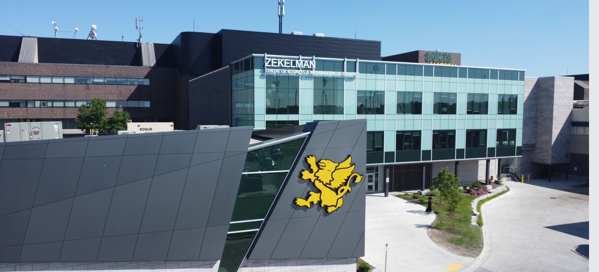 Front of Zekelman School of Business and Information Technology building
